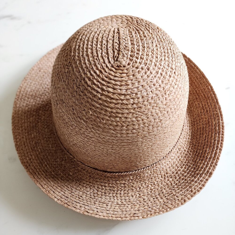Helen Kaminski Tan Straw Cloche Hat - Picture 3 of 11